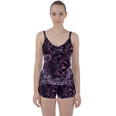 Rose Mandala Tie Front Two Piece Tankini by MRNStudios