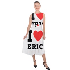 I Love Eric Midi Tie-back Chiffon Dress by ilovewhateva