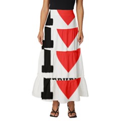 I Love Stephen Tiered Ruffle Maxi Skirt by ilovewhateva