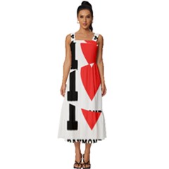 I Love Raymond Square Neckline Tiered Midi Dress by ilovewhateva