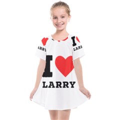 I Love Larry Kids  Smock Dress by ilovewhateva