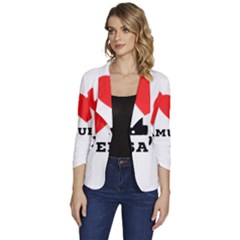 I Love Samuel Women s One-button 3/4 Sleeve Short Jacket by ilovewhateva