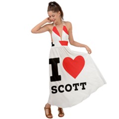 I Love Scott Backless Maxi Beach Dress by ilovewhateva