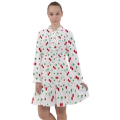 Cherries All Frills Chiffon Dress by nateshop