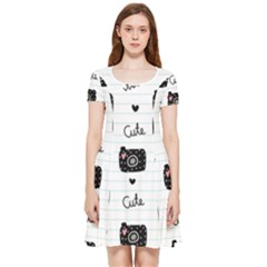 Cute-cutes Inside Out Cap Sleeve Dress by nateshop