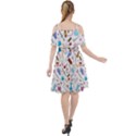 Medical Cut Out Shoulders Chiffon Dress View2