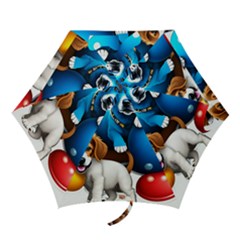 Cute Dog Dogs Animal Pet Mini Folding Umbrellas by Semog4