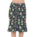 Watermelon Berries Patterns Pattern Short Mermaid Skirt View1