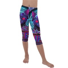 Gamer Life Kids  Lightweight Velour Capri Leggings  by minxprints