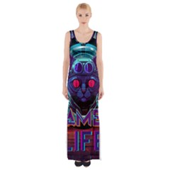 Gamer Life Thigh Split Maxi Dress by minxprints