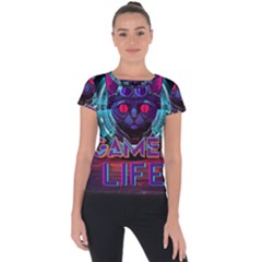 Gamer Life Short Sleeve Sports Top  by minxprints