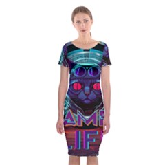 Gamer Life Classic Short Sleeve Midi Dress by minxprints