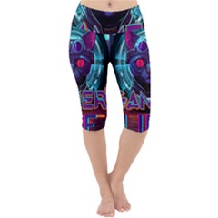 Gamer Life Lightweight Velour Cropped Yoga Leggings by minxprints