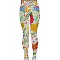 Colorful Flowers Pattern Abstract Patterns Floral Patterns Lightweight Velour Classic Yoga Leggings View2