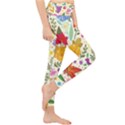 Colorful Flowers Pattern Abstract Patterns Floral Patterns Lightweight Velour Classic Yoga Leggings View4