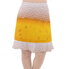 Beer Texture Liquid Bubbles Fishtail Chiffon Skirt by Semog4