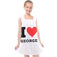 I Love George Kids  Cross Back Dress by ilovewhateva