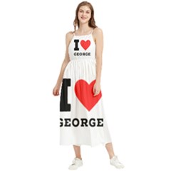 I Love George Boho Sleeveless Summer Dress by ilovewhateva