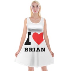 I Love Brian Reversible Velvet Sleeveless Dress by ilovewhateva