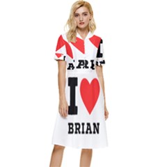 I Love Brian Button Top Knee Length Dress by ilovewhateva