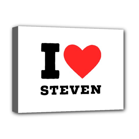 I Love Steven Deluxe Canvas 16  X 12  (stretched)  by ilovewhateva