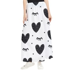 Hearts-57 Maxi Chiffon Skirt by nateshop