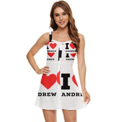 I Love Andrew Ruffle Edge Bra Cup Chiffon Mini Dress by ilovewhateva