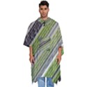 Field Agriculture Farm Stripes Diagonal Men s Hooded Rain Ponchos View1