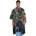 Tropical Leaves Foliage Monstera Nature Home Pattern Men s Hooded Rain Ponchos View1