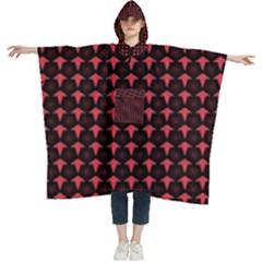 Arrow Pentagon Desktop Wallpaper Geometric Pattern Women s Hooded Rain Ponchos by Jancukart