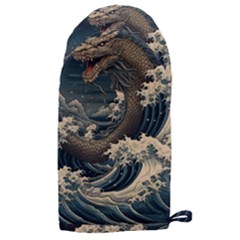 Sea Dragon Kanagawa Sea Monster Microwave Oven Glove by Jancukart