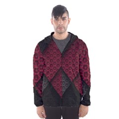 Red Black Abstract Pride Abstract Digital Art Men s Hooded Windbreaker by Jancukart