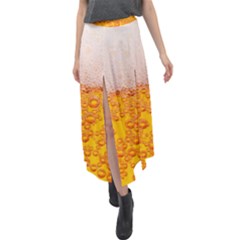 Beer Texture Drinks Texture Velour Split Maxi Skirt by Semog4