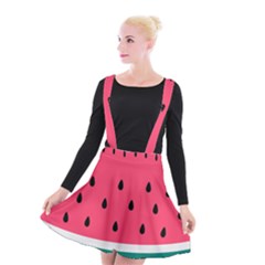 Watermelon Fruit Pattern Suspender Skater Skirt by Semog4