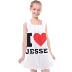 I Love Jesse Kids  Cross Back Dress by ilovewhateva