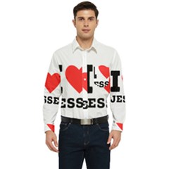 I Love Jesse Men s Long Sleeve Pocket Shirt  by ilovewhateva