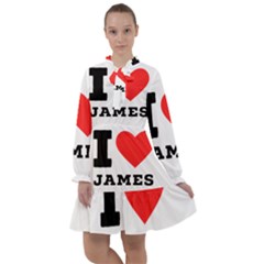 I Love James All Frills Chiffon Dress by ilovewhateva