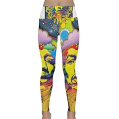 Psychedelic Rock Jimi Hendrix Lightweight Velour Classic Yoga Leggings by Semog4