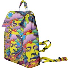 Psychedelic Rock Jimi Hendrix Buckle Everyday Backpack by Semog4