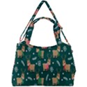 Cute Christmas Pattern Doodle Double Compartment Shoulder Bag View2