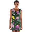 Colorful Funny Christmas Pattern Wrap Front Bodycon Dress View1