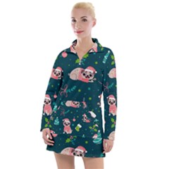 Pattern Christmas Funny Women s Long Sleeve Casual Dress by Semog4