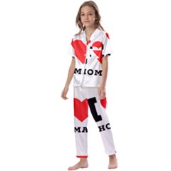 I Love Thomas Kids  Satin Short Sleeve Pajamas Set by ilovewhateva