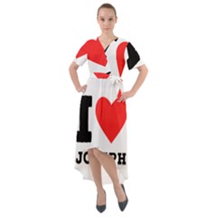 I Love Joseph Front Wrap High Low Dress by ilovewhateva