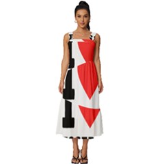 I Love Joseph Square Neckline Tiered Midi Dress by ilovewhateva