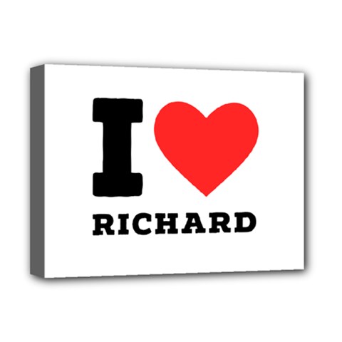 I Love Richard Deluxe Canvas 16  X 12  (stretched)  by ilovewhateva