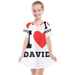 I Love David Kids  Smock Dress by ilovewhateva