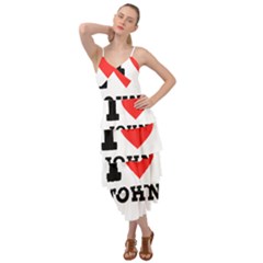 I Love John Layered Bottom Dress by ilovewhateva