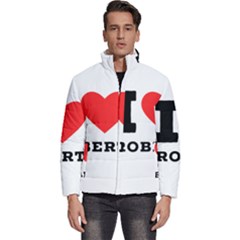 I Love Robert Men s Puffer Bubble Jacket Coat by ilovewhateva