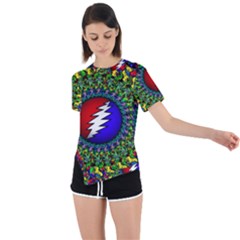 Grateful Dead Asymmetrical Short Sleeve Sports Tee by Semog4